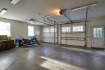Ample space in the two car garage